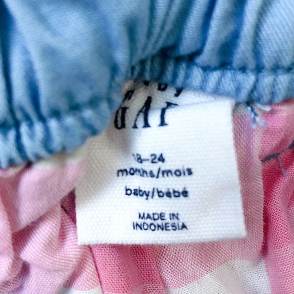 3/$15 GAP Light blue plaid-lined khaki pant baby boy 18-24m - Picture 16 of 16